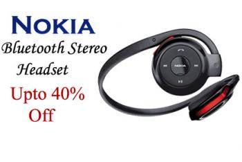 Wireless Nokia Bluetooth Stereo Headset (Rechargeable)